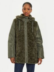 Olsen Kurtka przejściowa 15101413 Zielony Loose Fit. Zielone kurtki Olsen, bez wzorów, z syntetyku, bez kaptura. Za 1,249.00 zł.