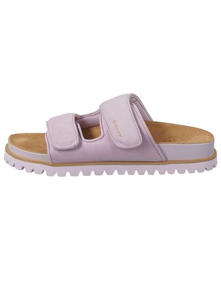 GANT Footwear Klapki "Mardale" w kolorze lawendowym rozmiar: 39. Różowe klapki GANT Footwear, bez wzorów, klasyczne, z okrągłym noskiem, bez obcasa, bez zapięcia. Za 311.45 zł.