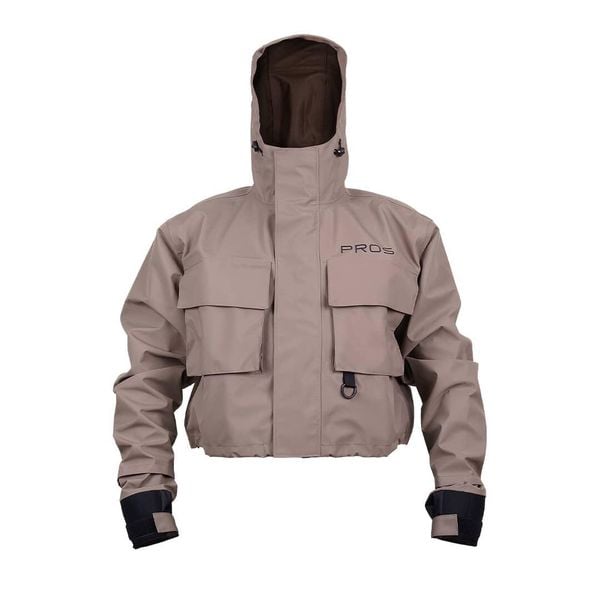 Kurtka do brodzenia model 444 AIR. Brązowe kurtki PROS, l, bez wzorów, z neoprenu, eleganckie, bez kaptura. Za 899.00 zł.