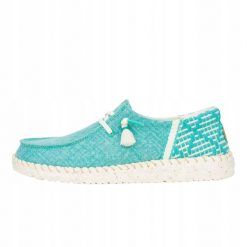 HeyDude Damskie Mokasyny Wendy Funk Coastal Jute. Białe mokasyny Hey dude, bez wzorów, z materiału. Za 199.00 zł.