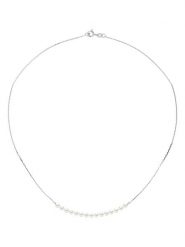 ATELIERS SAINT GERMAIN Złoty naszyjnik z perłami - dł. 42 cm rozmiar: onesize. Szare naszyjniki ATELIERS SAINT GERMAIN, z materiału, z perłą, złote. Za 507.51 zł.