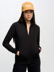 Bluza damska ze stójką czarna Chita 906. Czarne bluzy BIG STAR, l, bez wzorów, z bawełny, bez kaptura. W wyprzedaży za 179.99 zł.