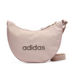 Torebka adidas. Brązowe listonoszki adidas, bez wzorów, bez dodatków. Za 79.99 zł.