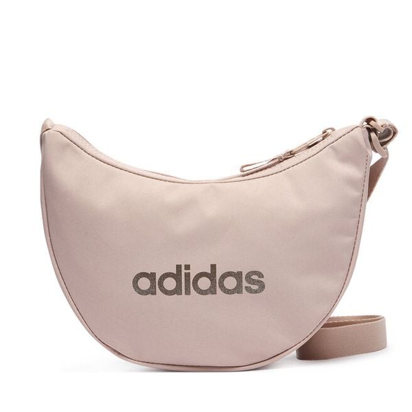 Torebka adidas. Brązowe listonoszki adidas, bez wzorów, bez dodatków. Za 79.99 zł.