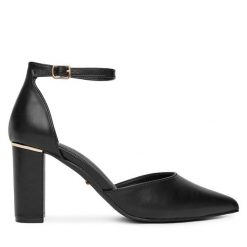 Czółenka DeeZee. Czarne czółenka DeeZee, bez wzorów, bez obcasa, bez zapięcia. Za 139.99 zł.