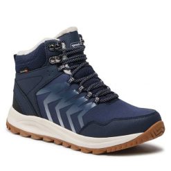 Trapery Sprandi. Niebieskie traperki Sprandi, bez wzorów, bez obcasa, bez zapięcia. Za 114.99 zł.