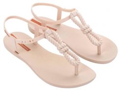 Sandały Ipanema Class Infinity Damskie. Brązowe sandały Ipanema, bez wzorów, z materiału, bez obcasa, bez zapięcia. Za 162.99 zł.