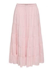 ONLY Spódnica maxi Kelly 15374229 Różowy jasny A-Line Fit. Czerwone spódnice ONLY, xs, bez wzorów, z bawełny, maxi. Za 169.99 zł.