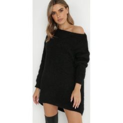 Czarny Sweter Hogan. Czarne swetry Born2be, na jesień, m, bez wzorów, z dzianiny, klasyczne, bez ramiączek. W wyprzedaży za 74.99 zł.