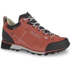Buty trekkingowe damskie Dolomite Cinquantaquattro Hike Low Evo GTX. Czerwone buty trekkingowe Dolomite, z gore-texu, bez zapięcia. Za 825.75 zł.