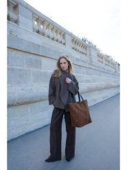 Maison héritage PARIS Skórzany shopper bag "Cruza" w kolorze jasnobrązowym - 31 x 42 x 16 cm rozmiar: onesize. Brązowe shopper bag maison héritage PARIS, bez wzorów, z materiału, na ramię, bez dodatków. Za 391.99 zł.