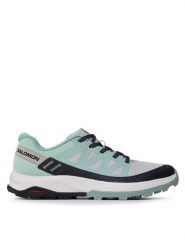 Salomon Trekkingi Outrise W L47160300 Niebieski. Niebieskie buty trekkingowe Salomon, z materiału, bez zapięcia. Za 589.99 zł.