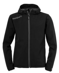 Kurtka softshellowa Uhlsport ESSENTIAL. Czarne kurtki Uhlsport, s, bez wzorów, z materiału, sportowe, bez kaptura. Za 305.70 zł.