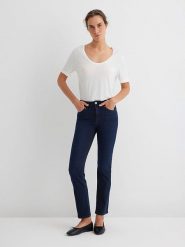 MAVI Dżinsy "Kendra" - Slim fit - w kolorze granatowym rozmiar: W28/L30. Niebieskie jeansy Mavi, l, bez wzorów, klasyczne, z podwyższonym stanem. Za 169.95 zł.