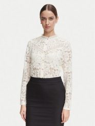 Morgan Koszula 261-TINA Kremowy Regular Fit. Białe koszule Morgan, xs, bez wzorów, bez kołnierzyka, bez ramiączek. Za 269.99 zł.