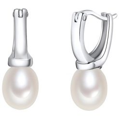 Valero Pearls Kolczyki wiszące z perłą srebro wysokiej próby Perła hodowlana słodkowodna srebrny Kolczyki koła 1 ct Damski. Szare kolczyki Valero Pearls, z perłą, srebrne. Za 359.99 zł.