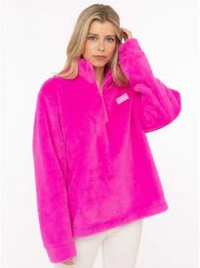 Zwillingsherz Bluza polarowa w kolorze różowym rozmiar: S. Różowe bluzy bez kaptura Zwillingsherz, s, bez wzorów, z polaru, bez kaptura. Za 159.95 zł.