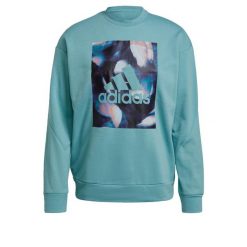 Bluza damska adidas uforu Sweatshirt. Niebieskie bluzy z kapturem adidas, xs, bez wzorów, z bawełny, bez kaptura, na fitness i siłownię. Za 152.99 zł.