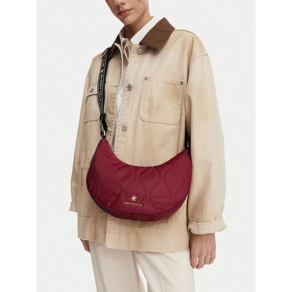 Torebka Beverly Hills Polo Club. Czerwone listonoszki Beverly Hills Polo Club, bez wzorów, bez dodatków. Za 159.99 zł.