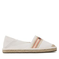 Espadryle Big Star Shoes. Białe espadryle BIG STAR SHOES, bez wzorów, retro, bez obcasa. Za 99.99 zł.