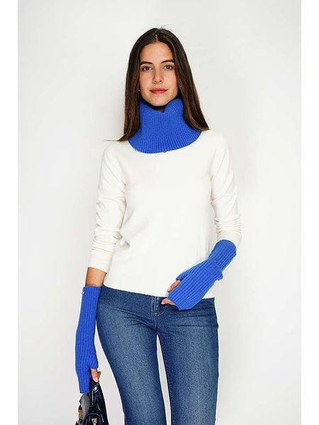 William de Faye Mitenki w kolorze niebieskim rozmiar: onesize. Niebieskie rękawiczki William de Faye, bez wzorów, z kaszmiru. Za 56.99 zł.