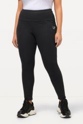 Damskie Legginsy sztuczne futerko od wewnątrz bardzo ciepłe wysoki stan. Czarne legginsy Ulla Popken, bez wzorów, z bawełny. Za 279.99 zł.