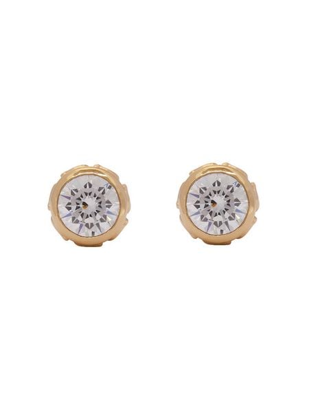 Coach Kolczyki Signature Stone Earrings 37423484GLD111 Złoty. Żółte kolczyki Coach, metalowe. Za 219.99 zł.
