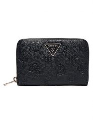 Guess Portfel w kolorze czarnym - 14 x 9.5 cm rozmiar: onesize. Czarne portfele Guess, z aplikacjami, z materiału. Za 173.99 zł.