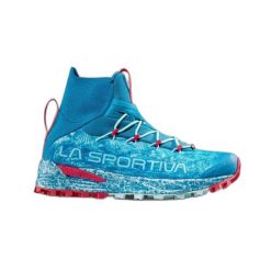 Damskie buty trailowe La Sportiva Uragano GTX. Niebieskie buty do biegania La Sportiva, na zimę, bez wzorów, z gore-texu, bez zapięcia, do biegania, gore-tex. Za 881.50 zł.