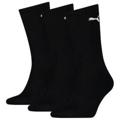 Skarpety Puma Sport Crew Lightweight 3 Pary. Czarne skarpetki Puma, bez wzorów. Za 39.90 zł.