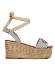 Liu Jo Espadryle Bali 02 SA6085 TX523 Niebieski. Niebieskie espadryle Liu Jo, bez wzorów, z materiału, bez obcasa. Za 419.99 zł.