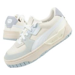 Damskie Skórzane Buty Sportowe Cali Dream. Białe buty treningowe Puma, bez wzorów, z materiału, bez zapięcia. Za 169.00 zł.