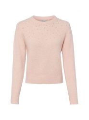 Marie Lund Sweter z domieszką wełny Kobiety różowy, S. Czerwone swetry Marie Lund, s, bez wzorów, z wełny, bez ramiączek. Za 129.95 zł.