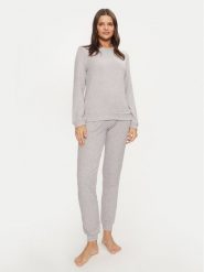 Selmark Piżama P8673 Szary Regular Fit. Szare piżamy Selmark, l, bez wzorów, z syntetyku, bez kołnierzyka, bez ramiączek. Za 199.99 zł.