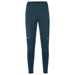 Legginsy damskie VAUDE Larice. Niebieskie legginsy Vaude, bez wzorów, sportowe. Za 551.10 zł.