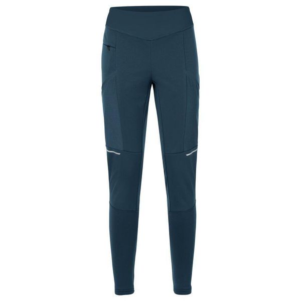 Legginsy damskie VAUDE Larice. Niebieskie legginsy Vaude, bez wzorów, sportowe. Za 551.10 zł.