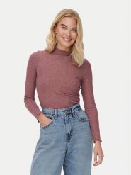 ONLY Bluzka Emma 15180040 Różowy Slim Fit. Czerwone bluzki ONLY, xl, bez wzorów, z syntetyku, bez kołnierzyka, bez ramiączek. Za 59.99 zł.