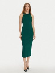 PINKO Sukienka koktajlowa 104093 A23V Zielony Slim Fit. Zielone sukienki Pinko, bez wzorów, z wiskozy, wizytowe, bez kołnierzyka, bez ramiączek. Za 1,119.00 zł.