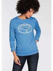 Kangaroos Bluza w kolorze błękitnym rozmiar: 48/50. Niebieskie bluzy KangaROOS, bez wzorów, z bawełny, bez kaptura. Za 90.47 zł.