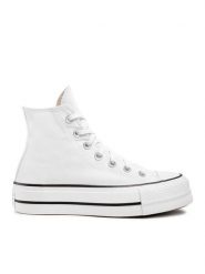 Converse Trampki Chuck Taylor All Star Lft Hi 560846C Biały. Białe trampki Converse, bez wzorów, z materiału, retro, bez zapięcia. Za 419.99 zł.