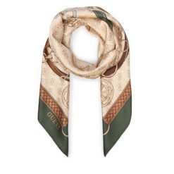 Chusta Guess. Brązowe chusty Guess, z aplikacjami. Za 194.99 zł.