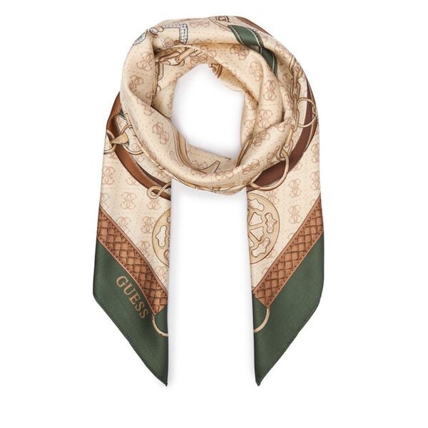 Chusta Guess. Brązowe chusty Guess, z aplikacjami. Za 194.99 zł.