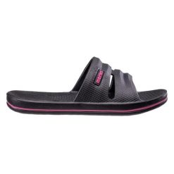 Klapki damskie Martes Essentials Vedi. Czarne klapki MARTES ESSENTIALS, bez wzorów, z materiału, sportowe, z otwartym noskiem, bez obcasa, bez zapięcia. Za 28.72 zł.