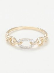 DIAMANTA Złoty pierścionek "Hana" z diamentami rozmiar: 52. Żółte pierścionki DIAMANTA, z diamentem, złote. Za 1,326.99 zł.