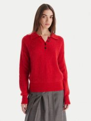 Marella Sweter Danger 2523366374 Czerwony Regular Fit. Czerwone swetry Marella, m, bez wzorów, z syntetyku, bez ramiączek. Za 1,089.00 zł.