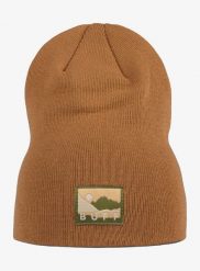 Czapka zimowa Buff Lilon Long - peanut. Brązowe czapki zimowe Buff, z aplikacjami, z dzianiny, eleganckie. Za 83.99 zł.