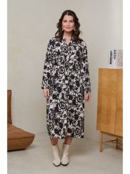 Curvy Lady Sukienka w kolorze czarno-białym rozmiar: 48/50. Białe sukienki Curvy Lady, na co dzień, bez wzorów, z wiskozy, klasyczne, bez kołnierzyka, bez ramiączek, maxi, proste. Za 79.77 zł.