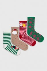 Vero Moda skarpetki 4-pack damskie kolor różowy. Czerwone skarpetki Vero Moda, bez wzorów. W wyprzedaży za 59.99 zł.