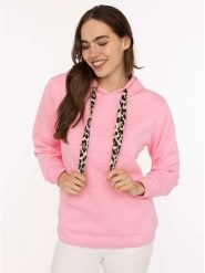 Zwillingsherz Bluza "Strong Soul" w kolorze różowym rozmiar: L/XL. Różowe bluzy Zwillingsherz, l, bez wzorów, bez ramiączek, z kapturem. Za 210.81 zł.
