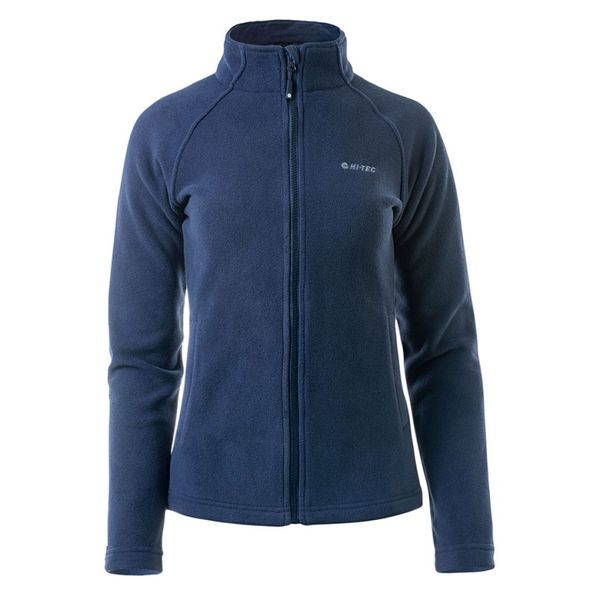Polar damski Hi-Tec Lady Henis - granatowy, Rozmiar L. Niebieskie bluzy z polaru Hi-tec, na zimę, l, bez wzorów, z materiału. Za 89.99 zł.